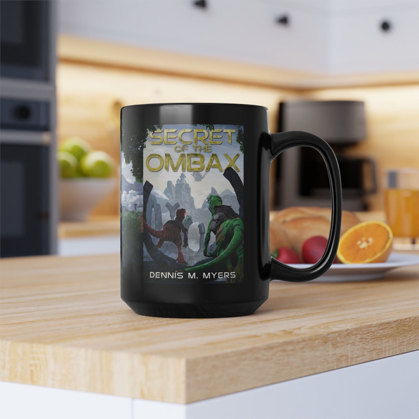 Black Mug | Secret of the Ombax | Coffee Lover Gift, Unique Mug, Epic Books, Fantasy Art, Reading Mug