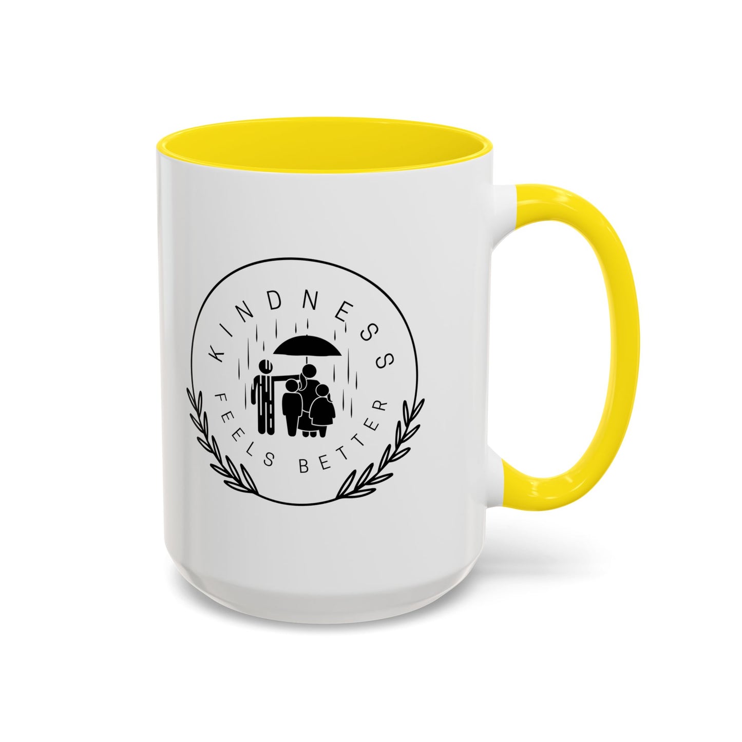 Mug - Kindness Feels Better Accent Coffee Mug (11, 15oz)