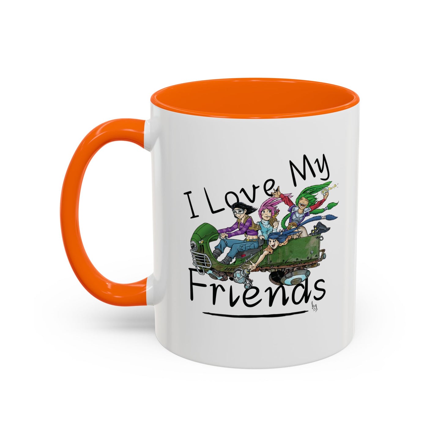 Mug - I Love My Friends Featuring Art by Bryon Gibson