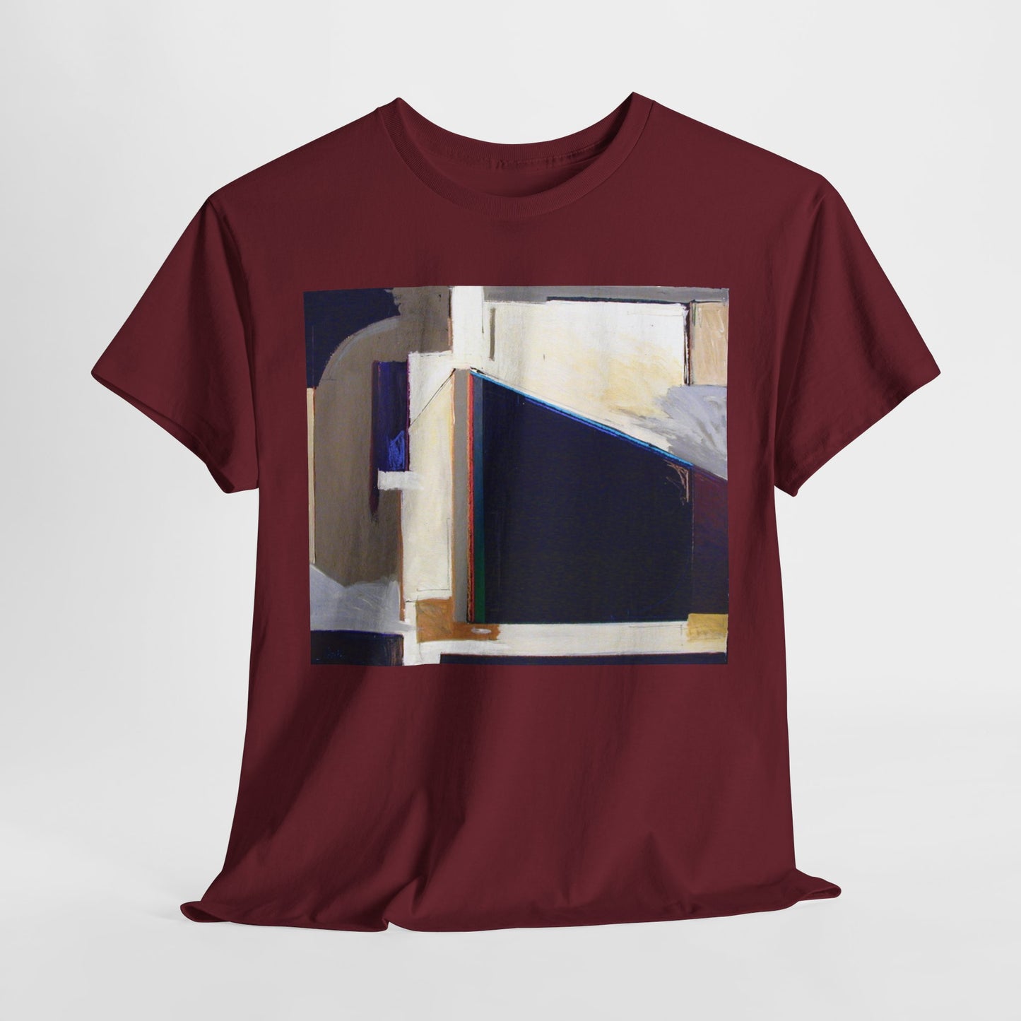 Abstract Art Unisex Heavy Cotton Tee - Trendy Graphic T-Shirt for Everyday Wear