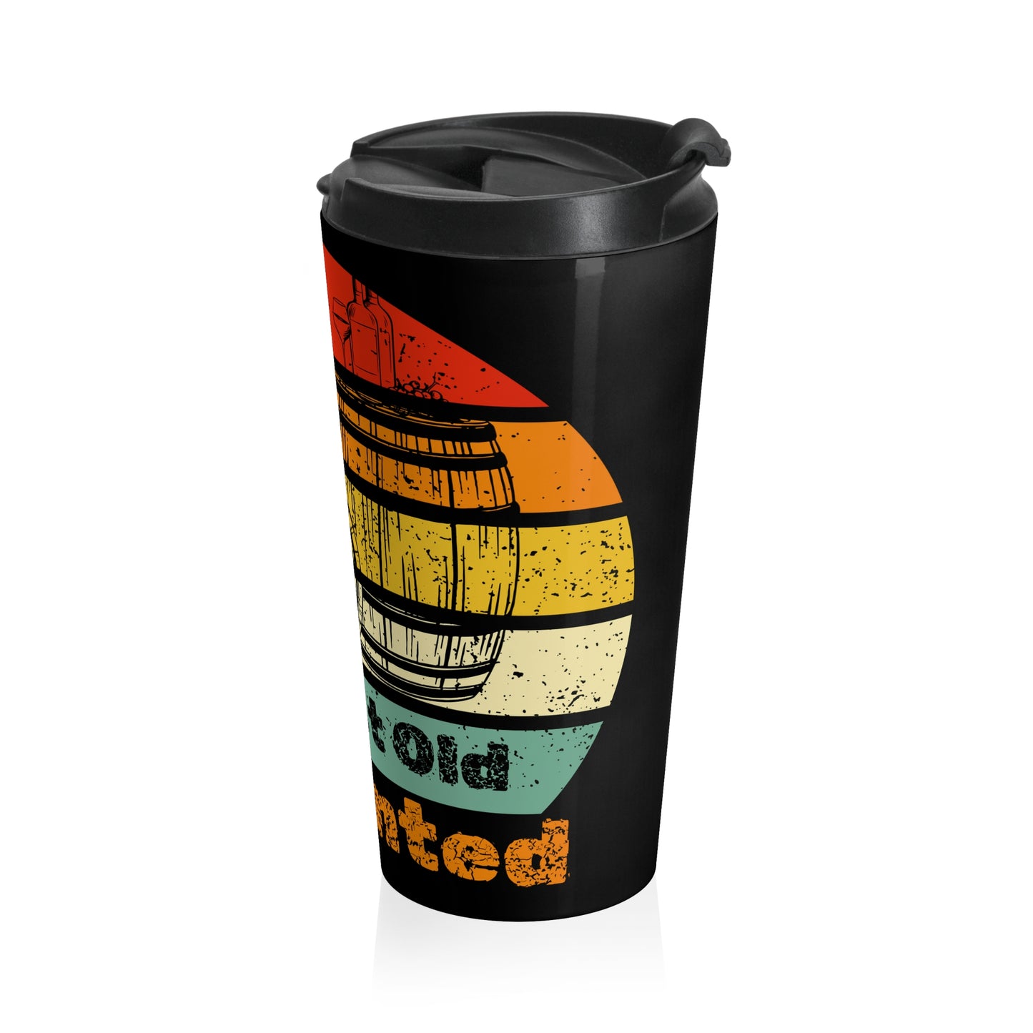 Retro Distressed Beer & Barrel Travel Mug — 'It's Just One More Fermentation' Stainless Steel Tumbler