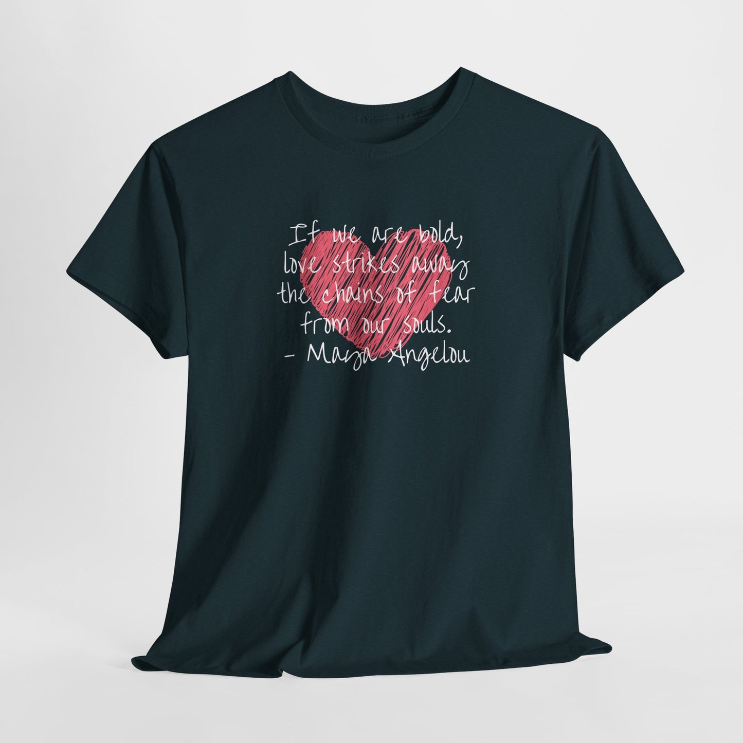 Inspirational Quote Unisex Heavy Cotton Tee - Love for Humanity