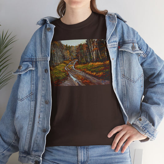 Autumn Landscape Unisex Heavy Cotton Tee