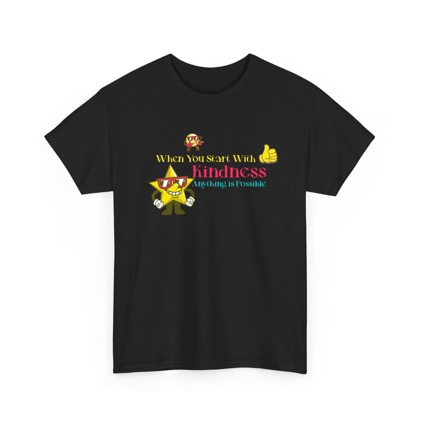 Kindness Matters Unisex Heavy Cotton Tee - Positive Message Tee for Everyday Inspiration