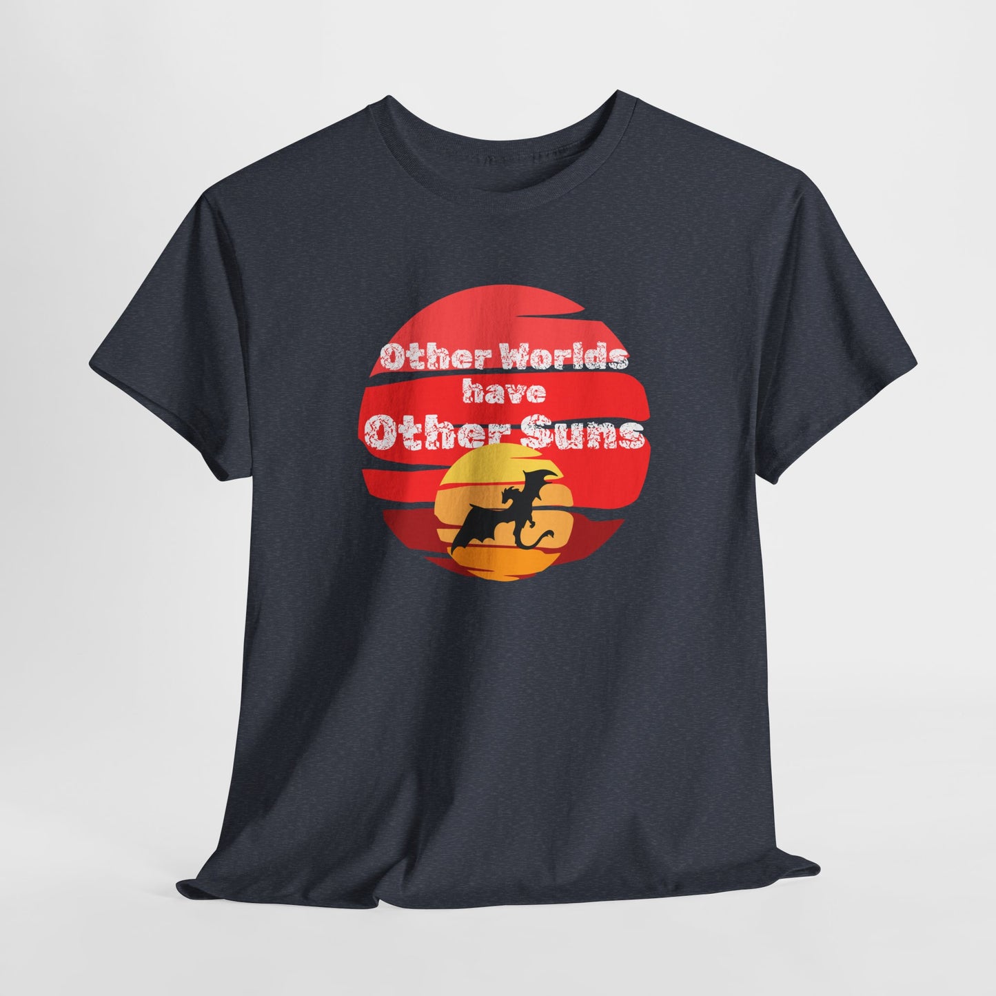 Other Worlds Have Other Suns Unisex Heavy Cotton Tee - Adventure and Space Vibe
