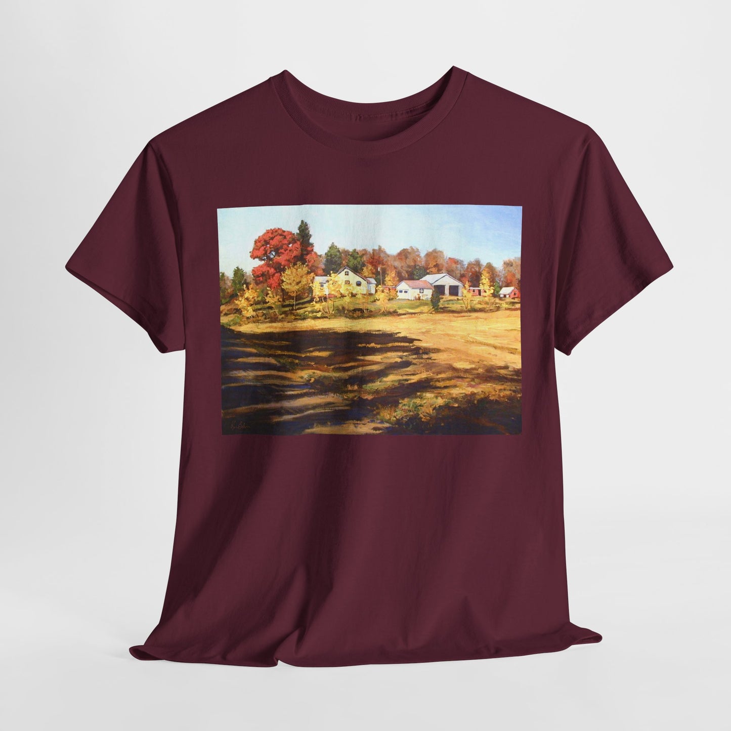 Autumn Landscape Unisex Heavy Cotton Tee