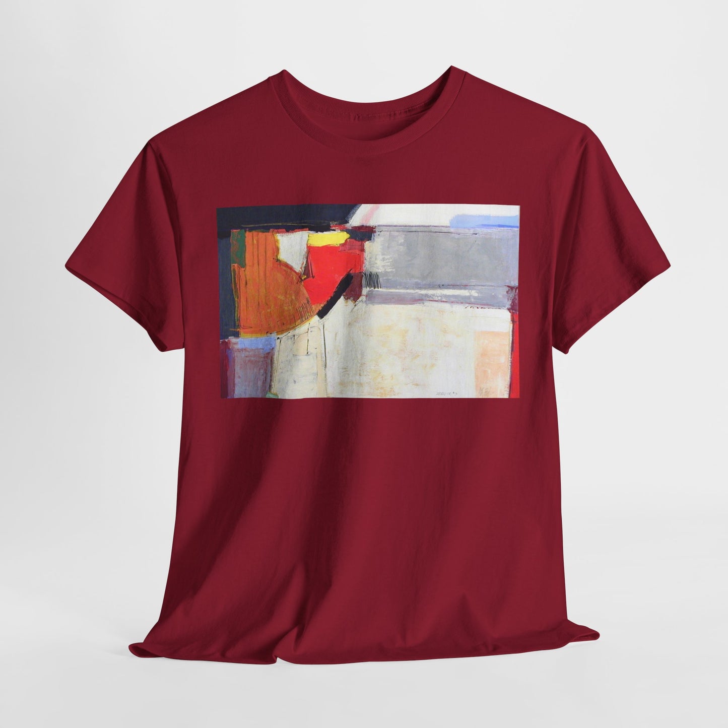 Abstract Art Unisex Heavy Cotton Tee - Stylish & Comfortable Fashion Statement