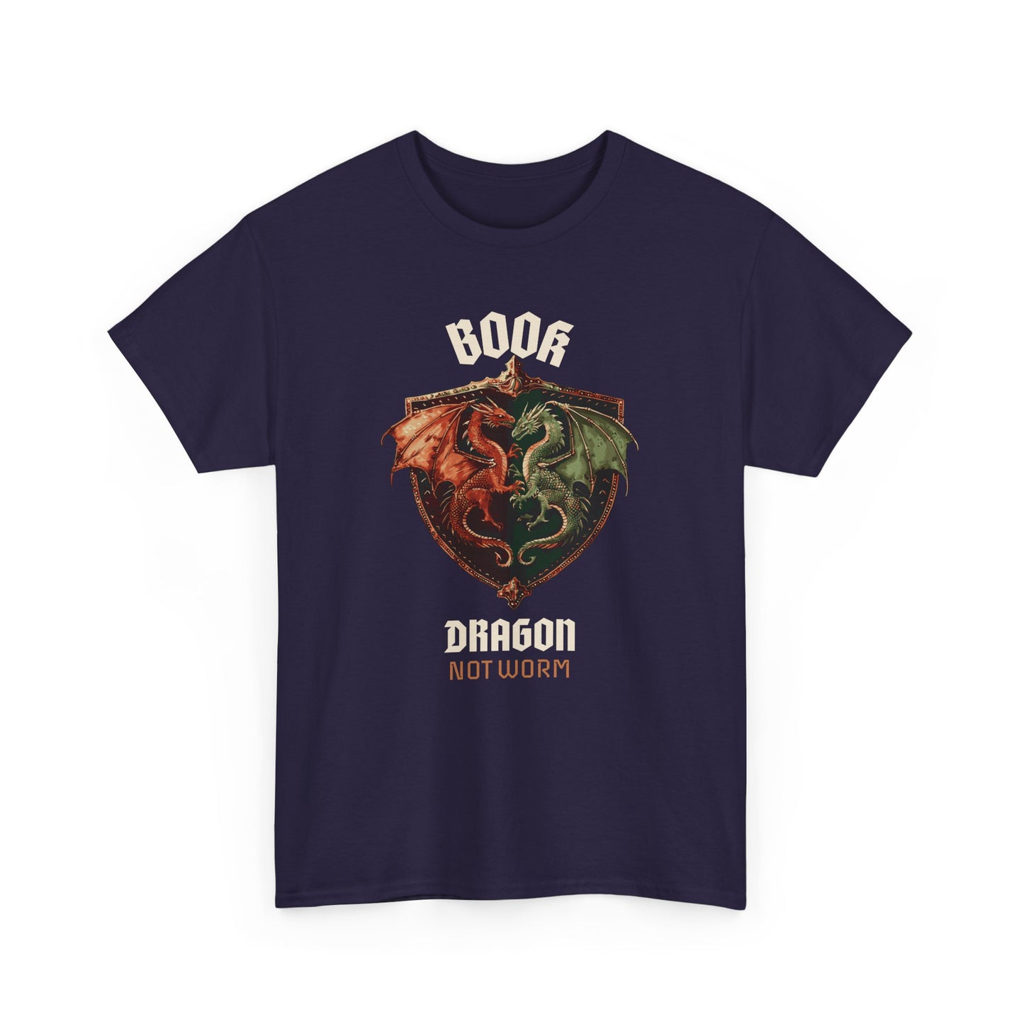 Book Dragon Unisex Tee - Not worm Design