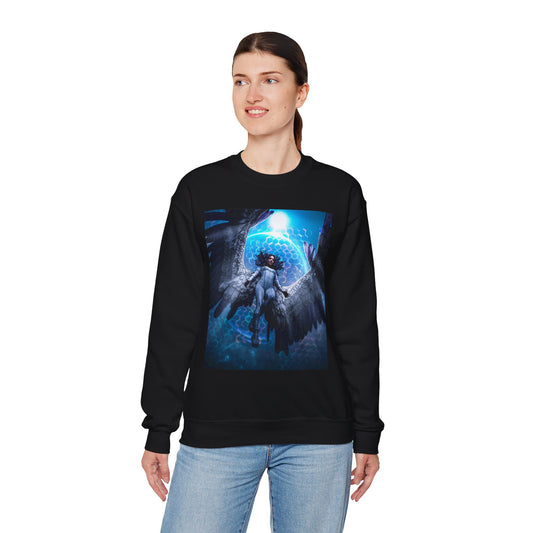 Dawn in Flight - Crewneck Sweatshirt, Cozy Unisex Apparel, Perfect Gift for Dreamers, Spiritual Comfort, Everyday Wear