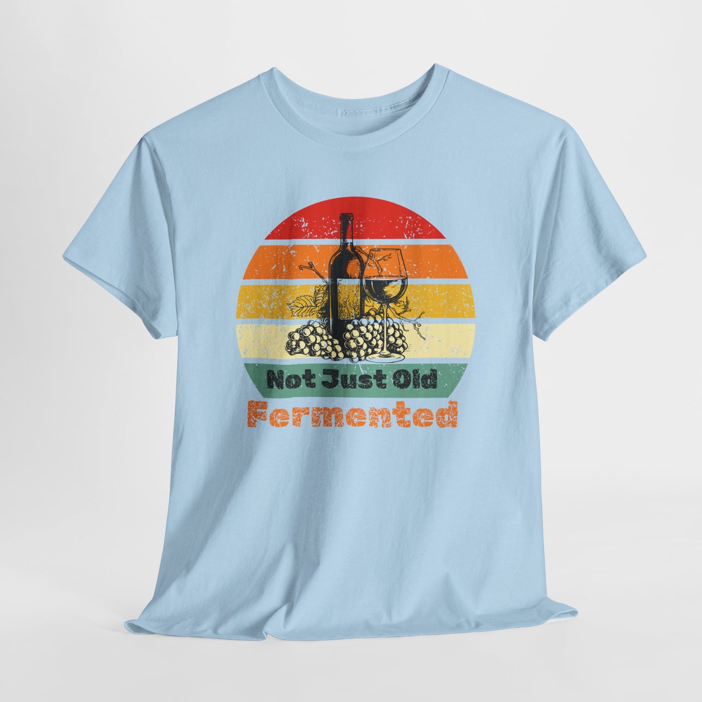 Retro Fermented Unisex Heavy Cotton Tee, Fun Gift for Foodies, Vintage Style Shirt, Unique Tee for Celebrations, Festival Wear