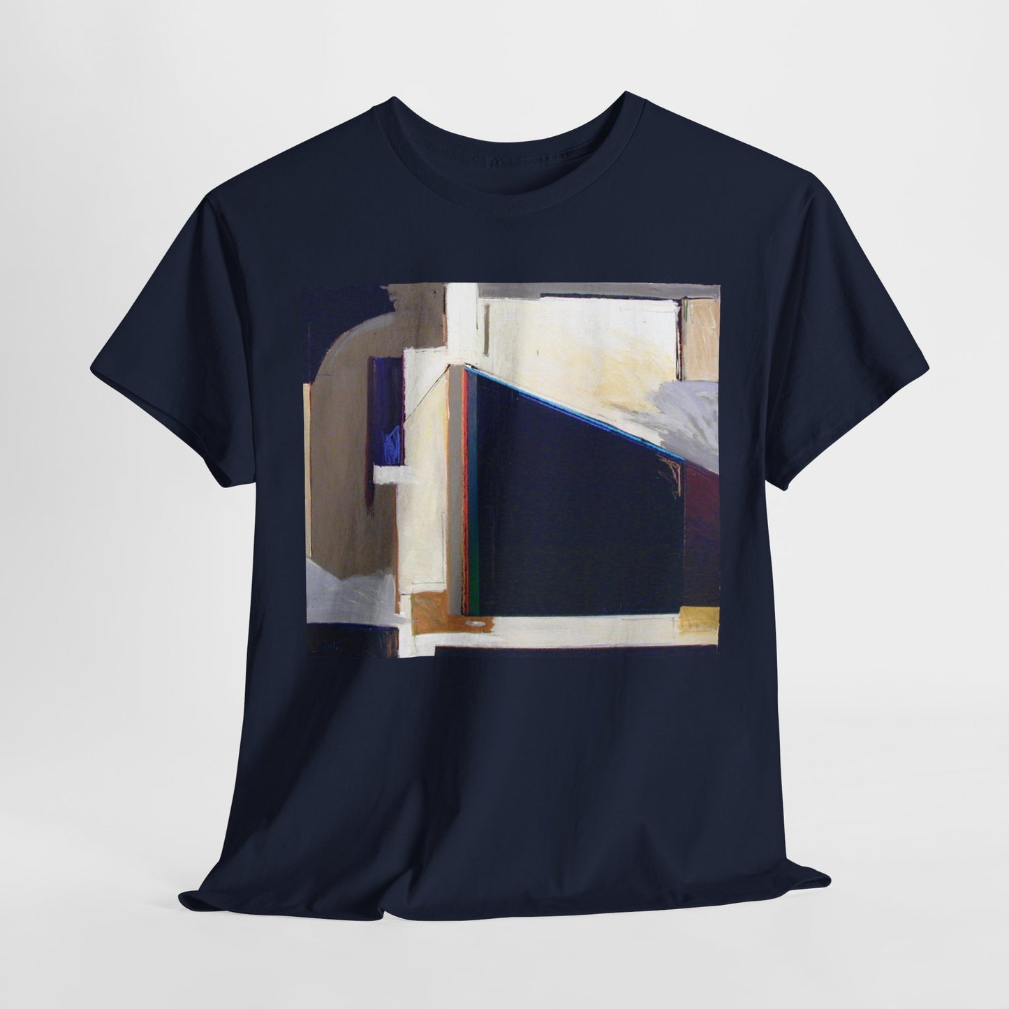 Abstract Art Unisex Heavy Cotton Tee - Trendy Graphic T-Shirt for Everyday Wear