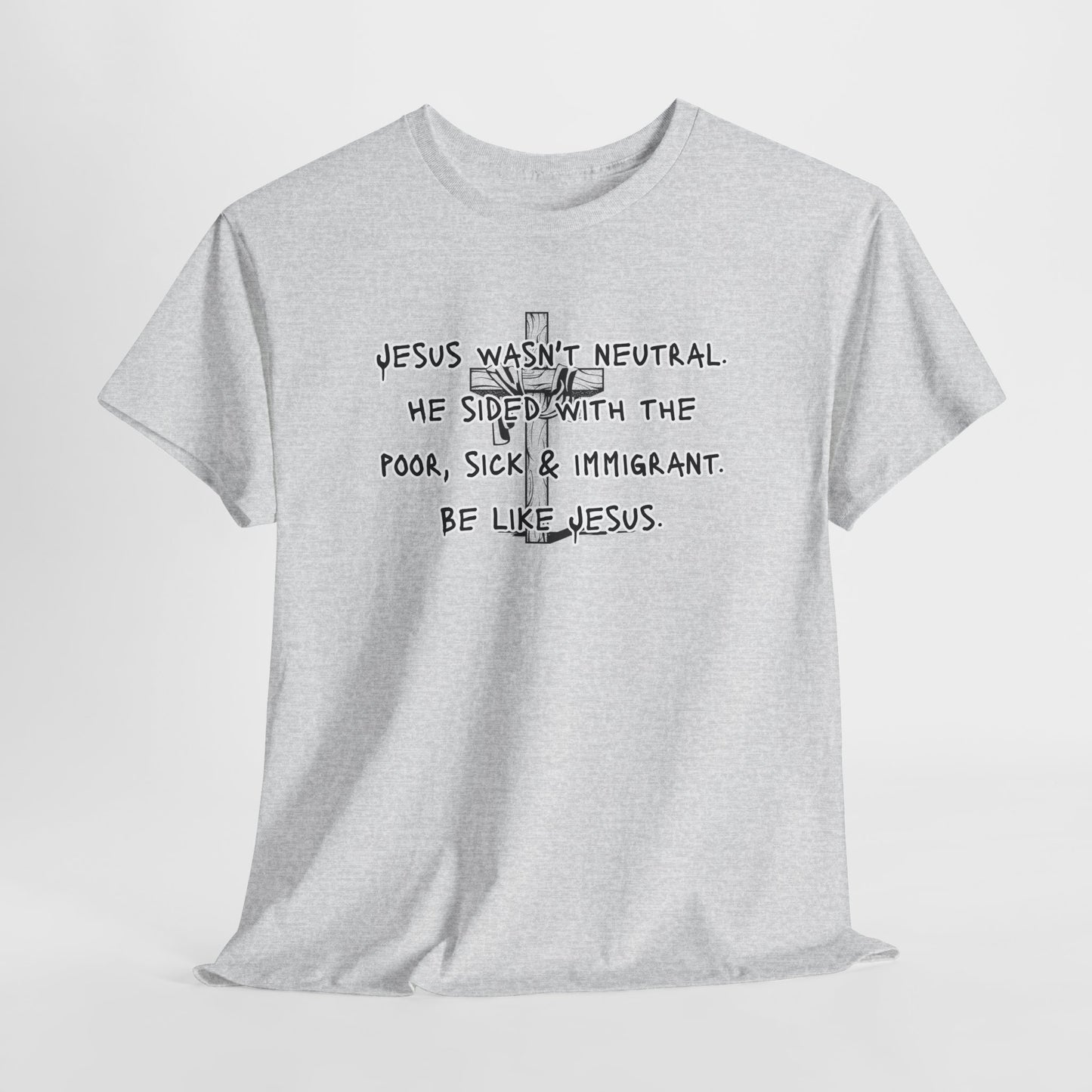 Unisex Heavy Cotton Tee - "Be Like Jesus" Inspirational Message Tee