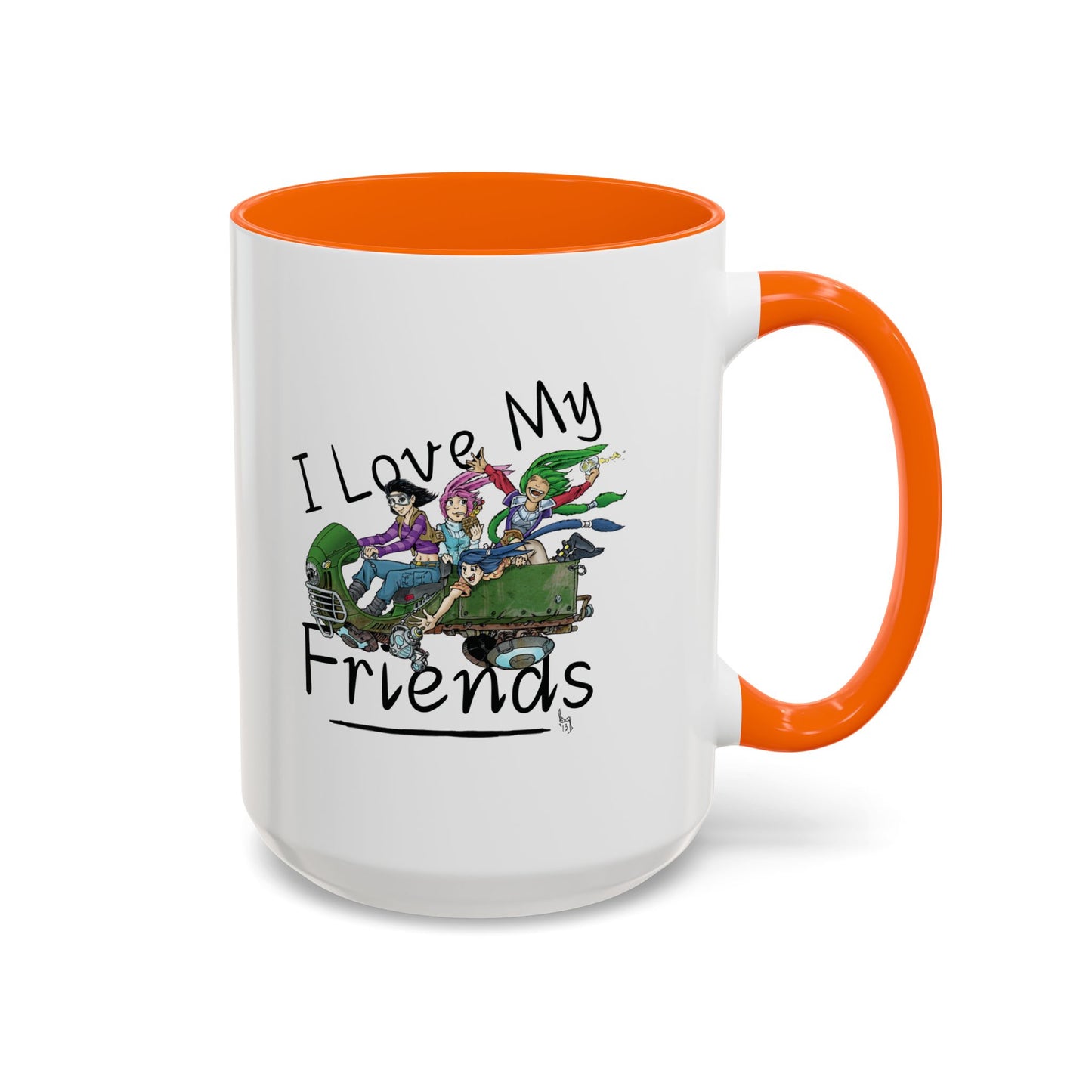 Mug - I Love My Friends Featuring Art by Bryon Gibson