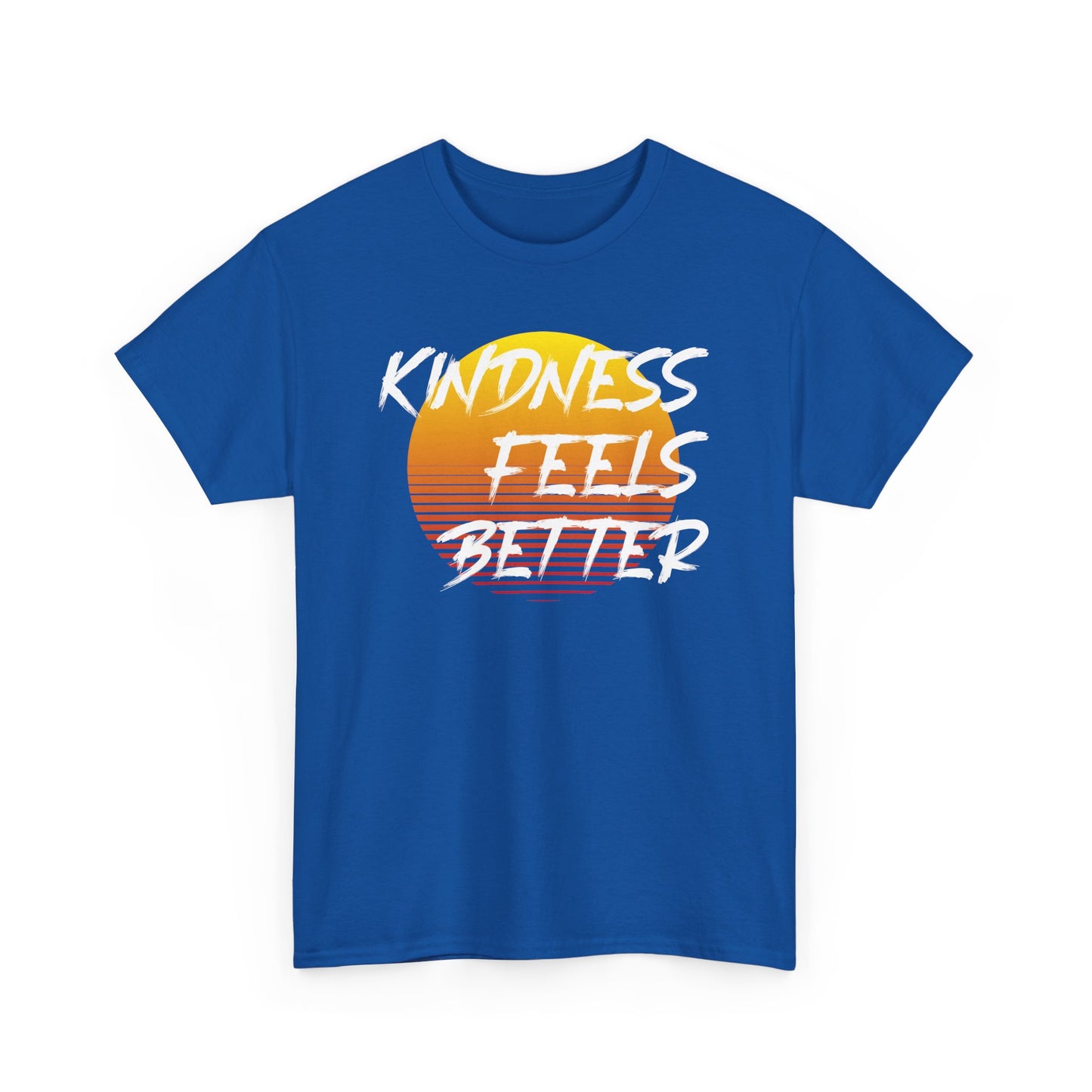 Kindness Feels Better Unisex Heavy Cotton Tee – Retro Inspirational T-Shirt