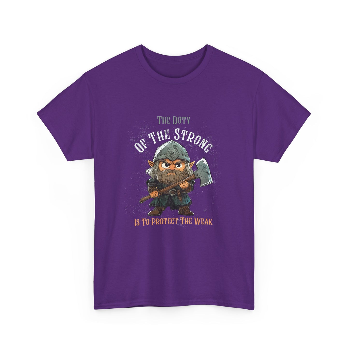 Unisex Heavy Cotton Tee - "The Duty of the Strong is to Protect the Weak"