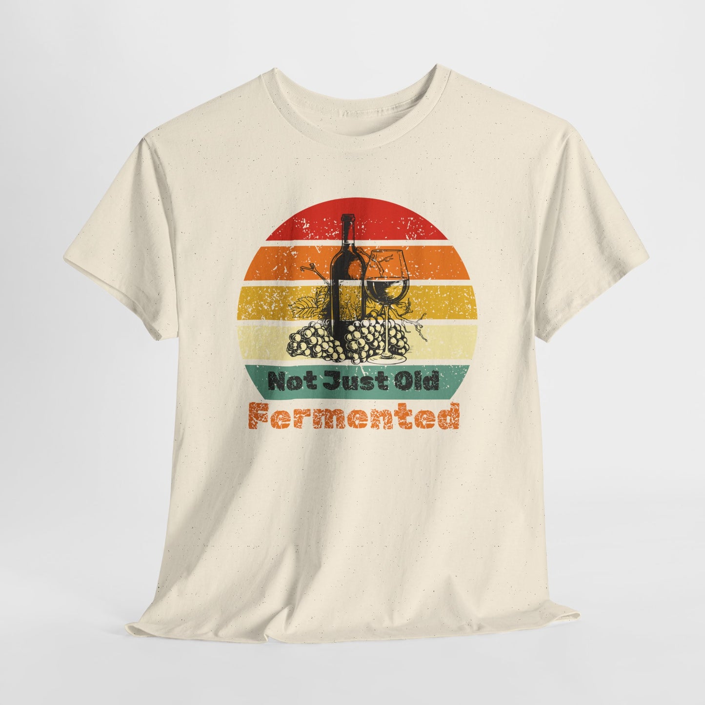 Retro Fermented Unisex Heavy Cotton Tee, Fun Gift for Foodies, Vintage Style Shirt, Unique Tee for Celebrations, Festival Wear