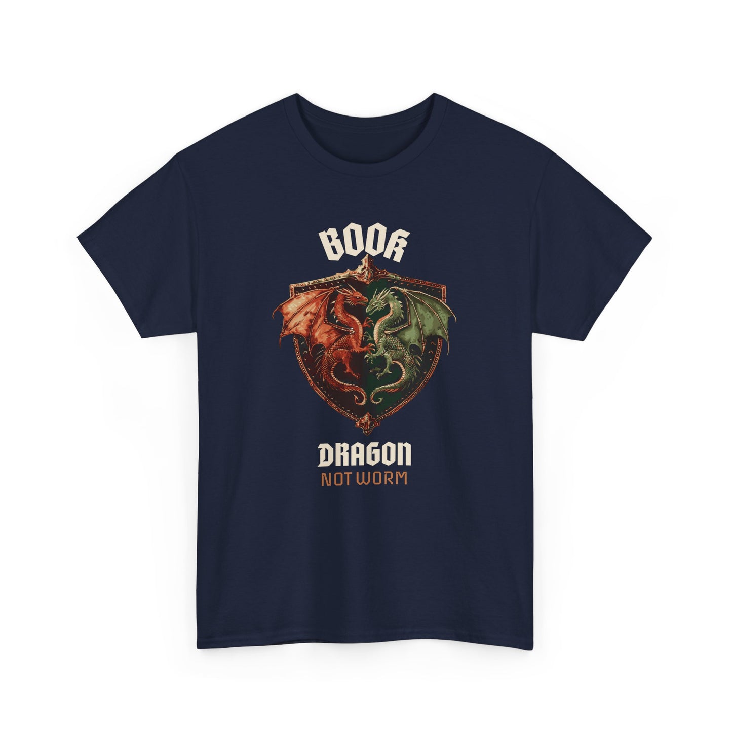 Book Dragon Unisex Tee - Not worm Design