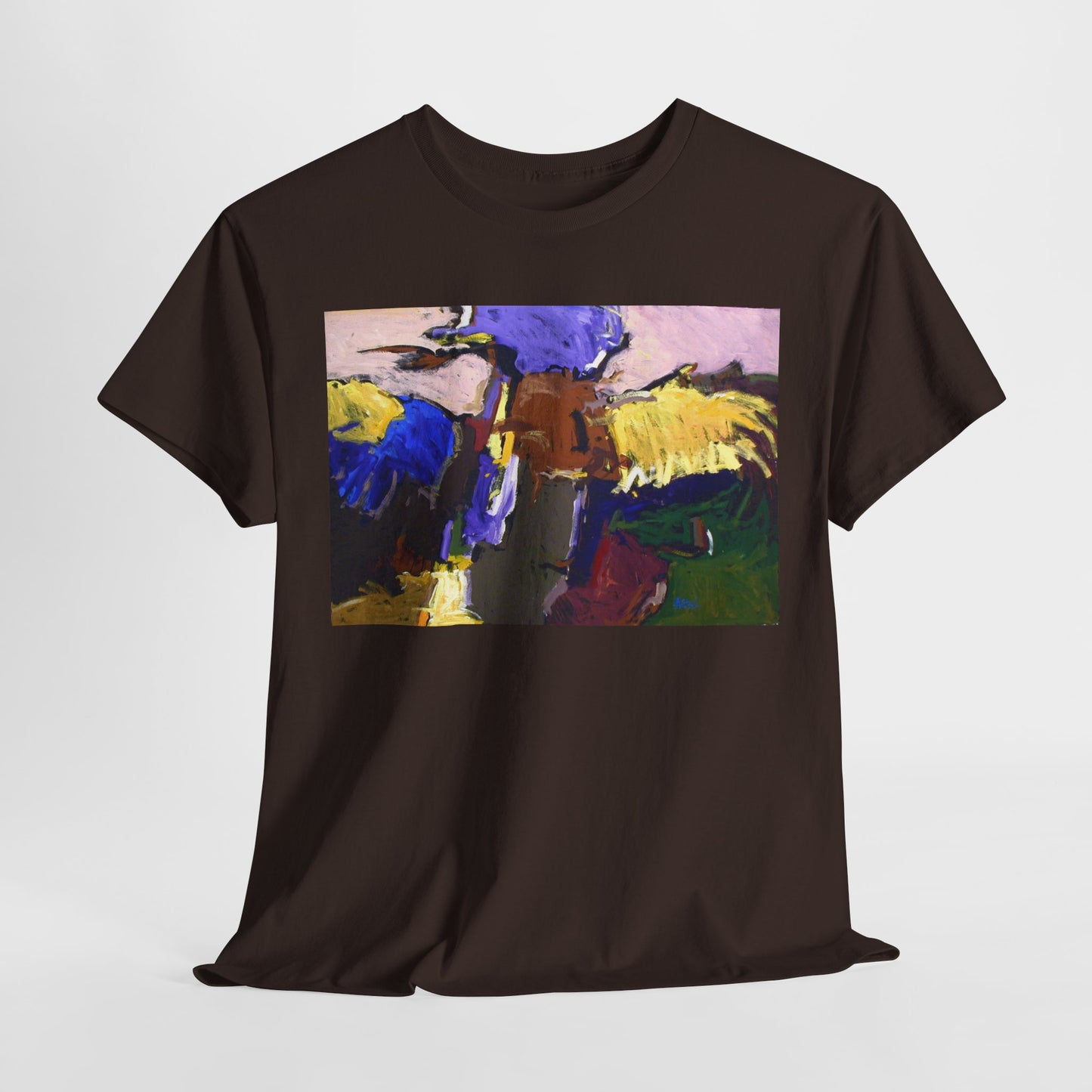 Abstract Art Unisex Heavy Cotton Tee - Unique Graphic T-Shirt for Art Lovers