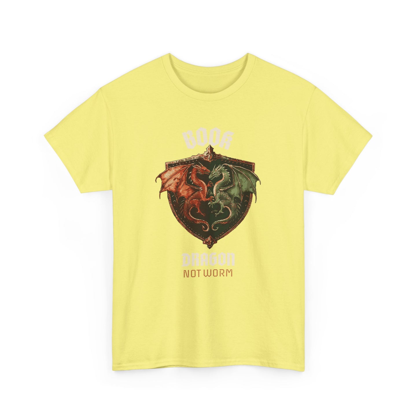 Book Dragon Unisex Tee - Not worm Design
