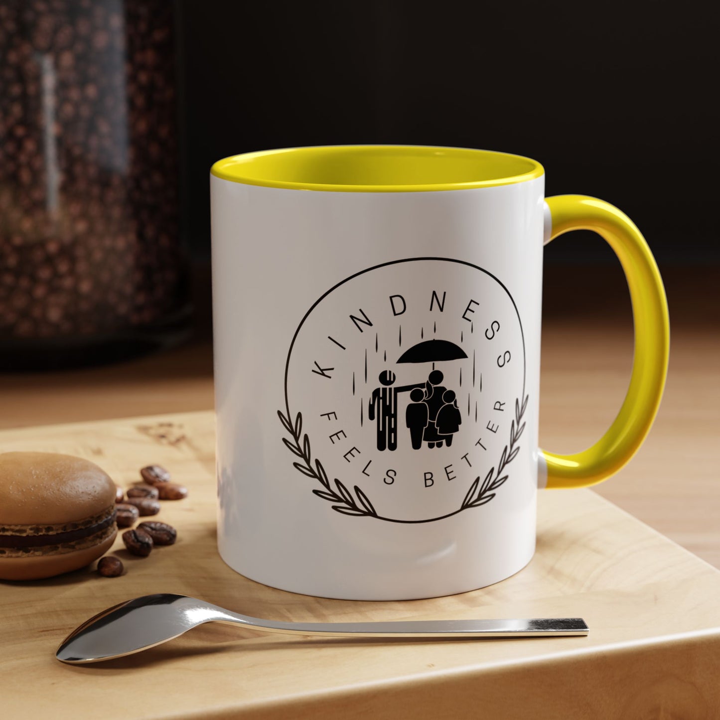 Mug - Kindness Feels Better Accent Coffee Mug (11, 15oz)