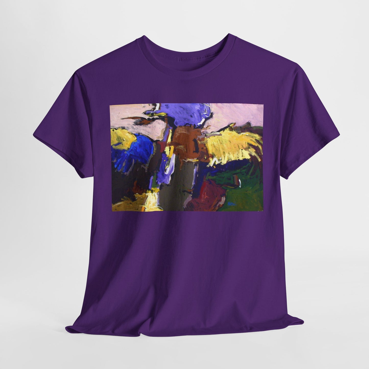 Abstract Art Unisex Heavy Cotton Tee - Unique Graphic T-Shirt for Art Lovers