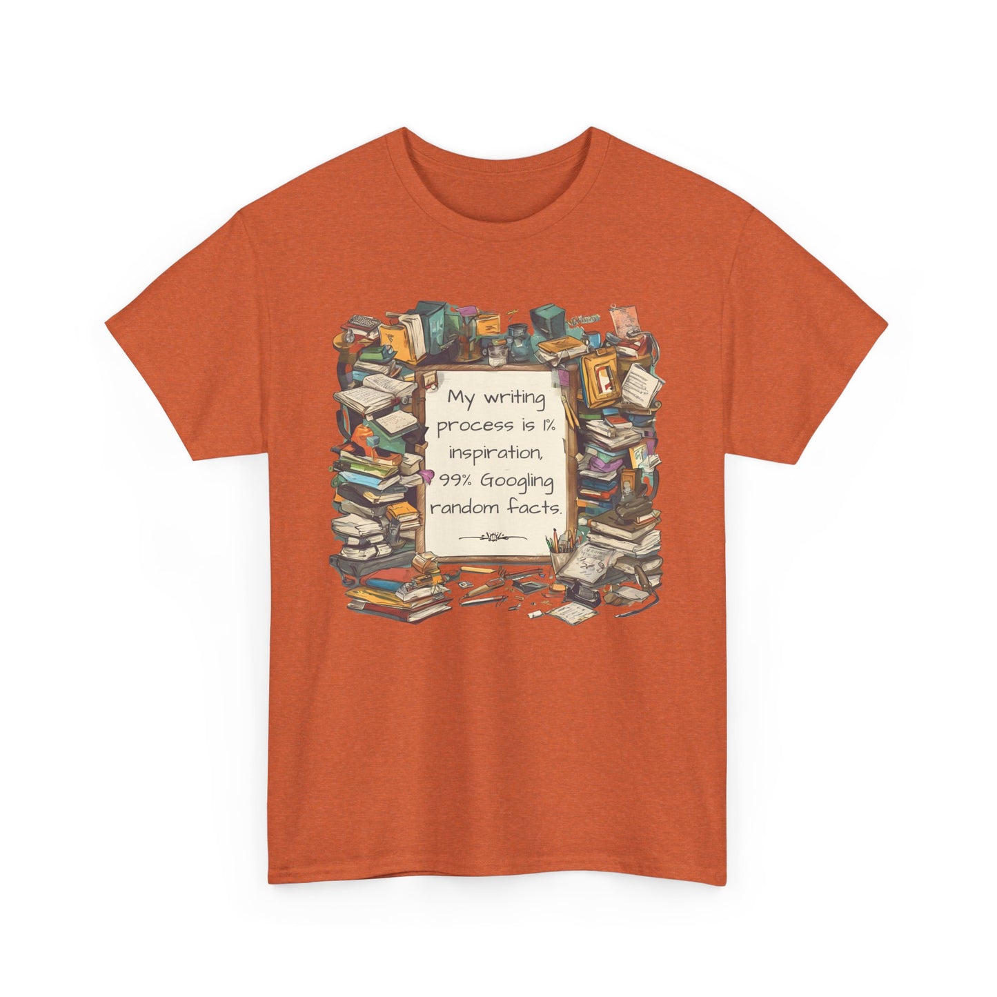 T-Shirt My Writing Process Inspiration Facts Tee