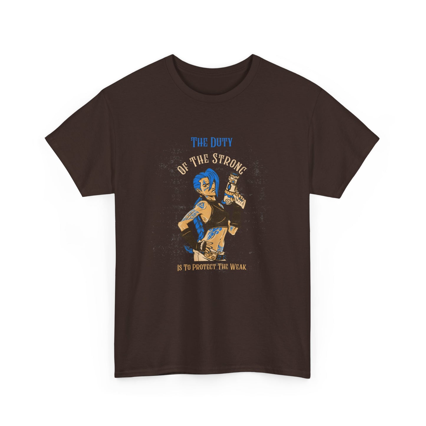Unisex Heavy Cotton Tee - "The Duty of the Strong" Graphic Tee