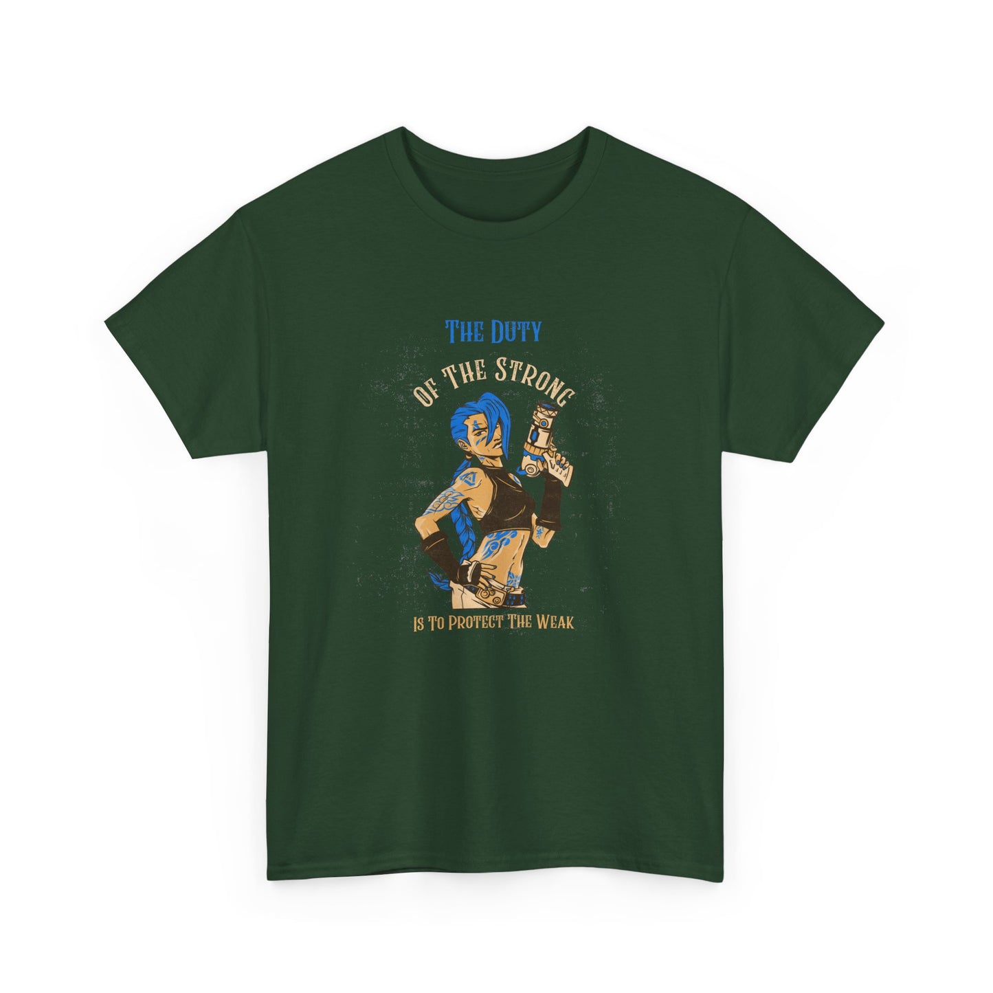 Unisex Heavy Cotton Tee - "The Duty of the Strong" Graphic Tee