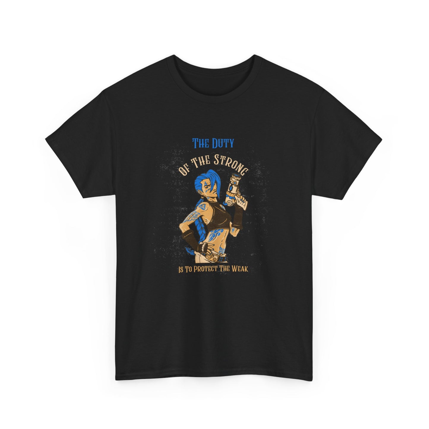 Unisex Heavy Cotton Tee - "The Duty of the Strong" Graphic Tee