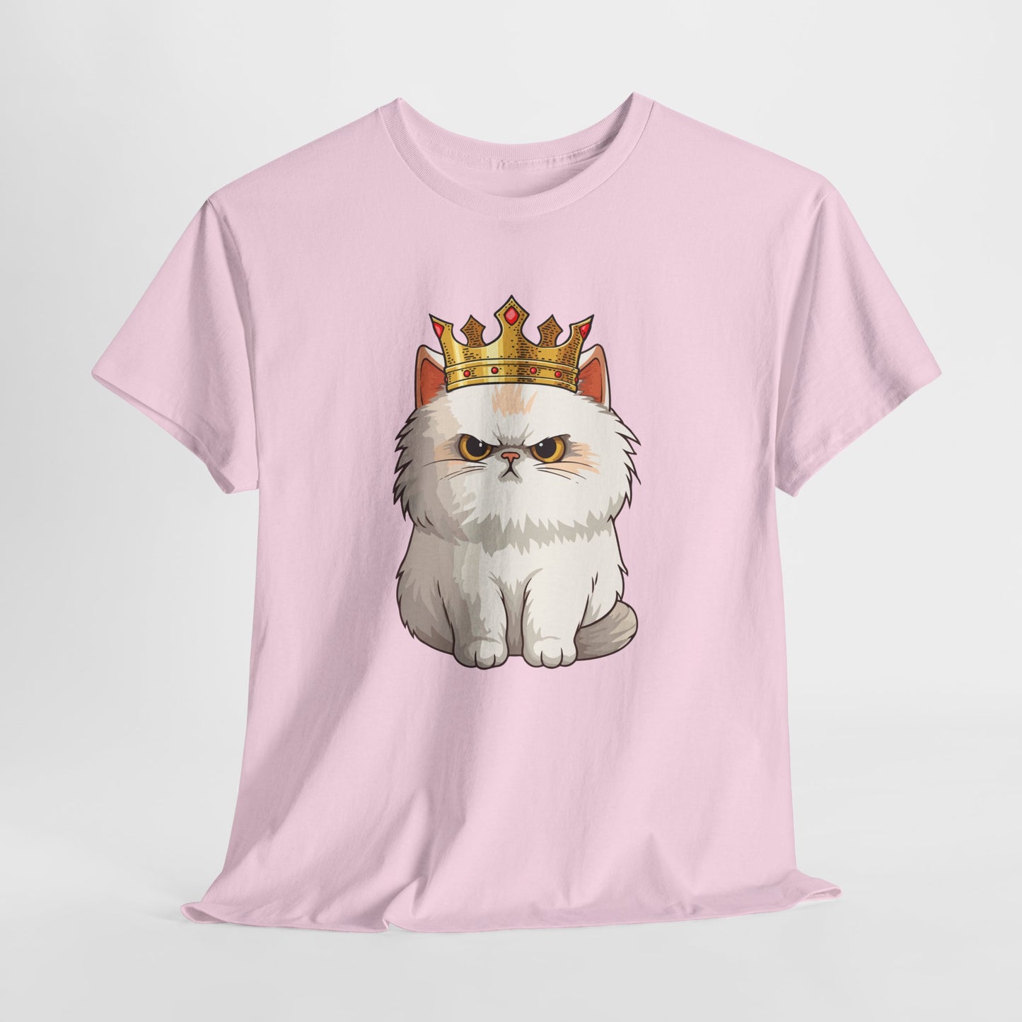 Royal Cat Unisex Heavy Cotton Tee - Perfect for Cat Lovers