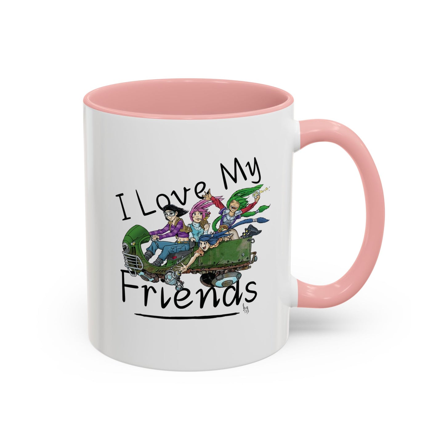 Mug - I Love My Friends Featuring Art by Bryon Gibson