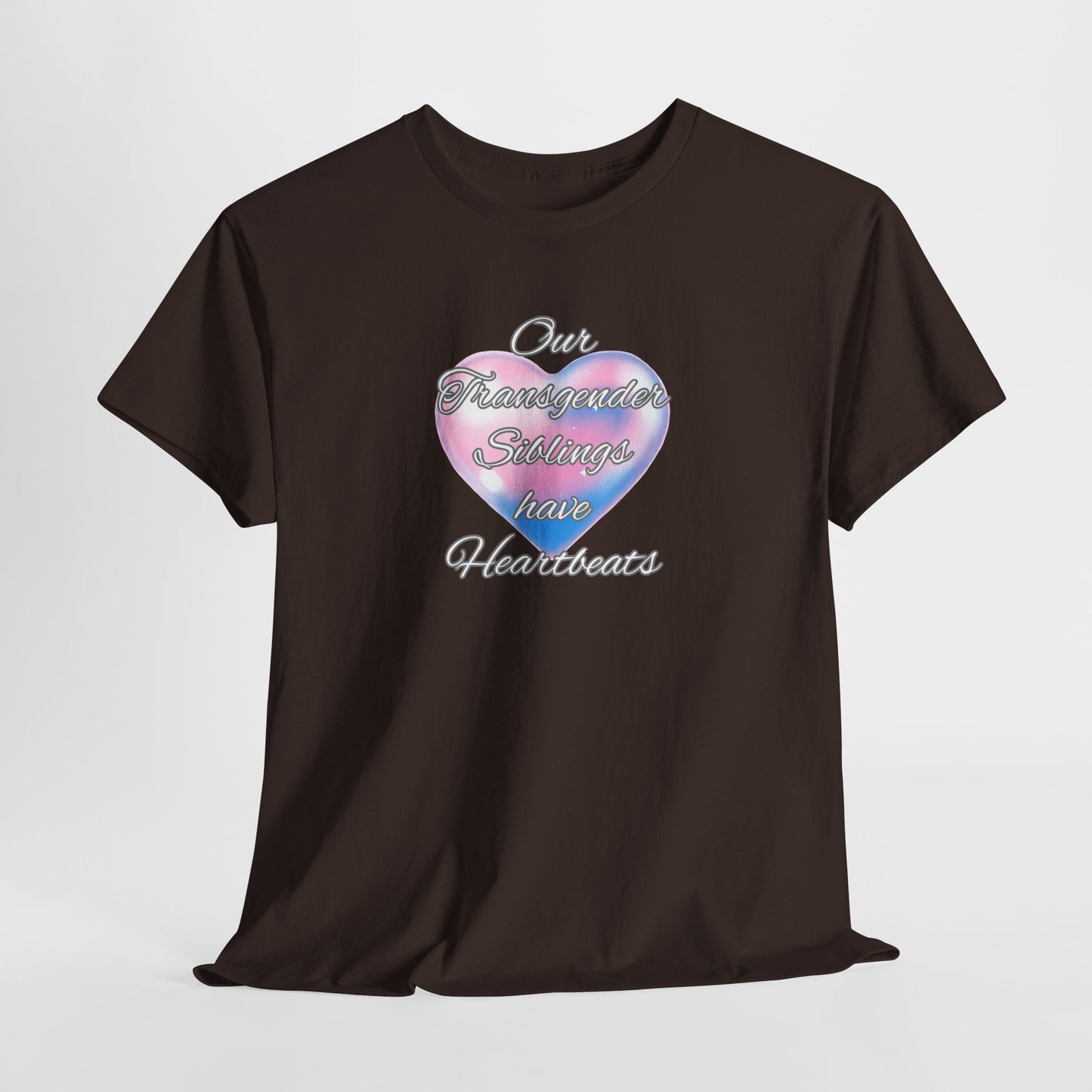 Heartbeats Unisex Heavy Cotton Tee - Pride Apparel for LGBTQ+ Acceptance