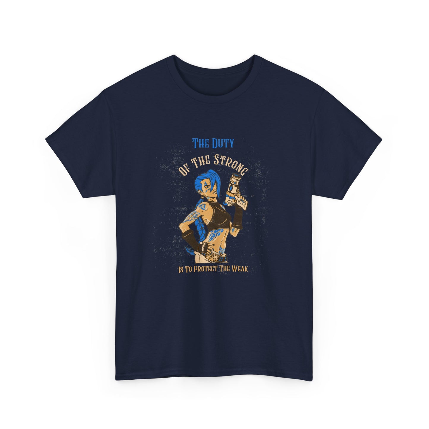 Unisex Heavy Cotton Tee - "The Duty of the Strong" Graphic Tee