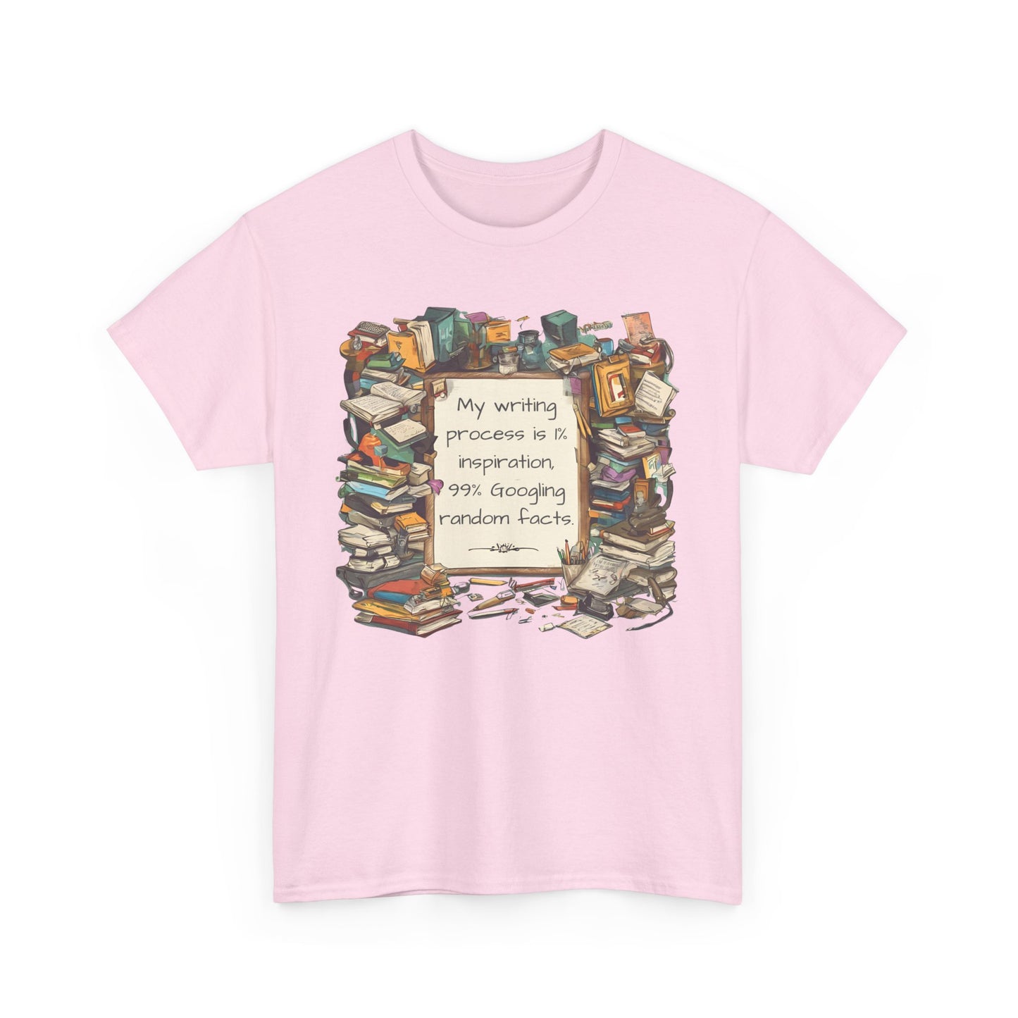 T-Shirt My Writing Process Inspiration Facts Tee