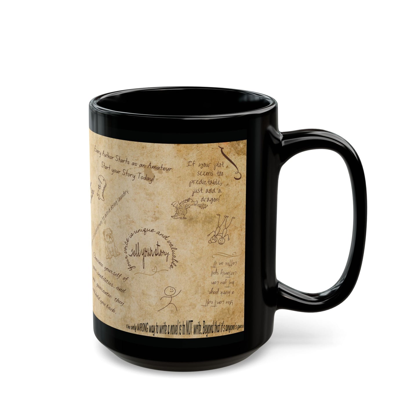 Motivational Author Fuel Coffee Mug - Author Fuel 15oz