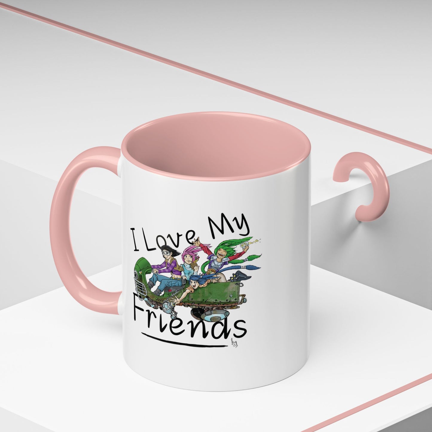 Mug - I Love My Friends Featuring Art by Bryon Gibson