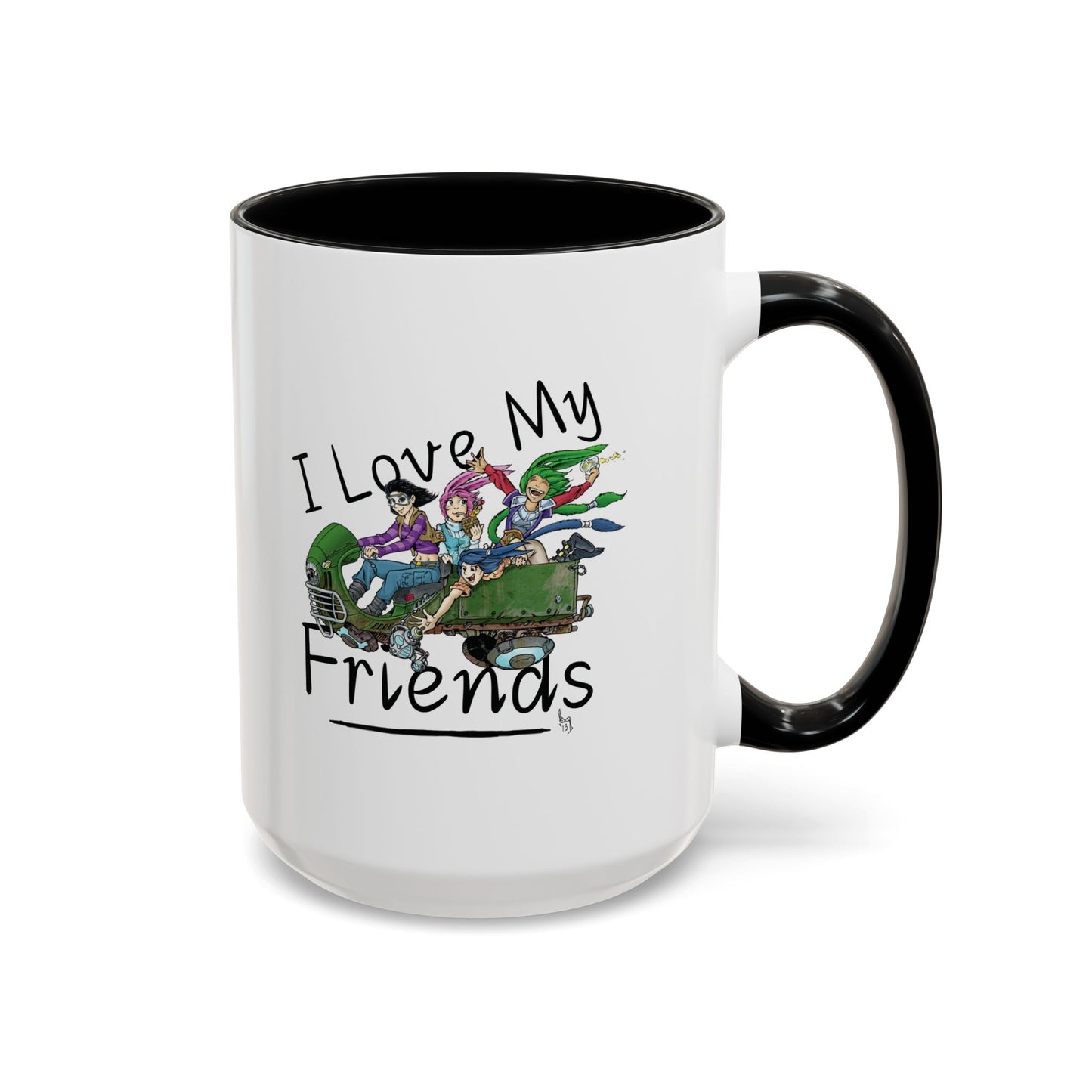Mug - I Love My Friends Featuring Art by Bryon Gibson
