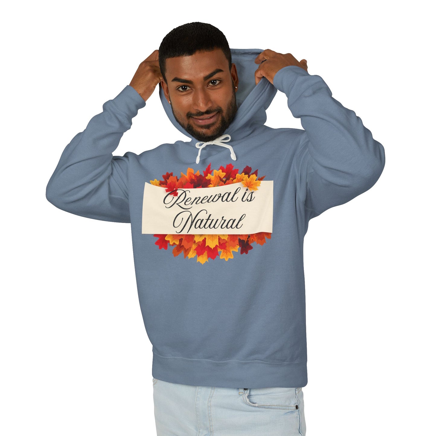 Autumn-Inspired Unisex Lightweight Hooded Sweatshirt, Cozy Fall Apparel, Perfect for Harvest Festivals, Relaxed Style, Gift Idea