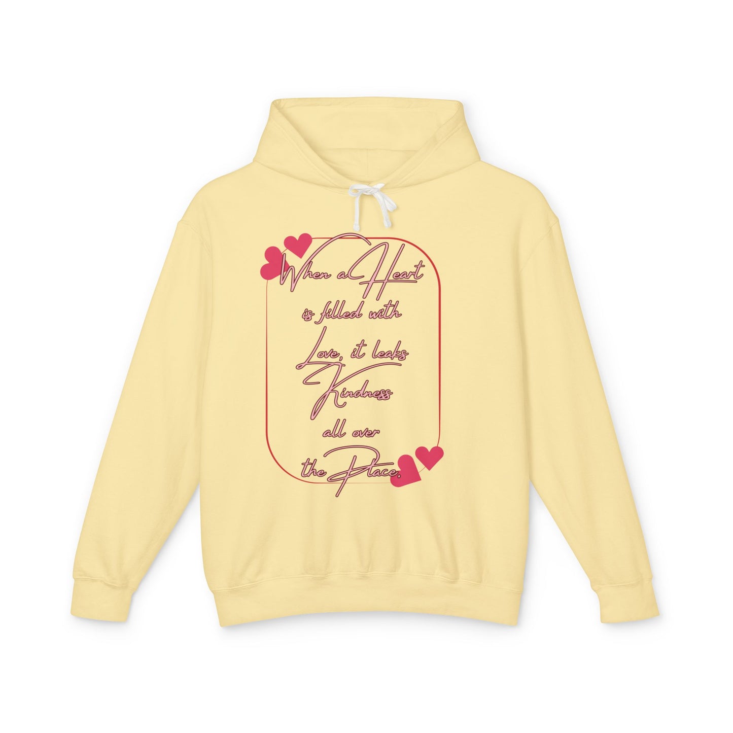 Heartfelt Love Hoodie - Cozy, Unisex Lightweight Sweatshirt for Valentine's Day, Birthdays, Gifts, Casual Wear, Love Quotes