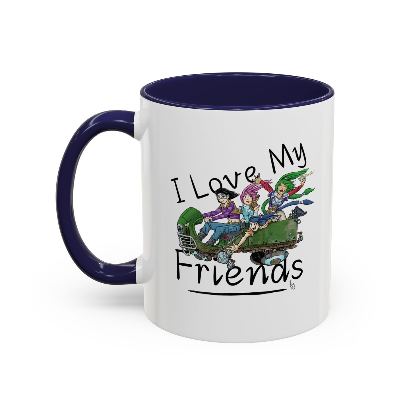 Mug - I Love My Friends Featuring Art by Bryon Gibson