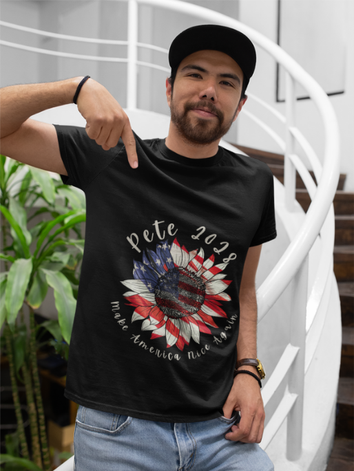 Political Vote Unisex Tee - Make America Nice Again, Pete 2028