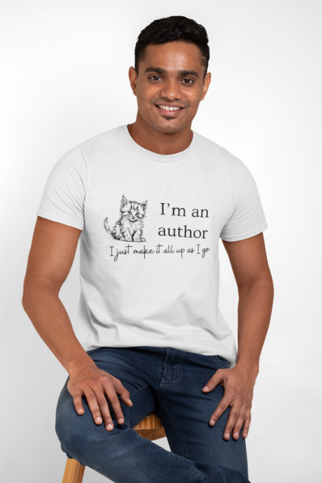 Author Unisex Tee - I make it all up as I go