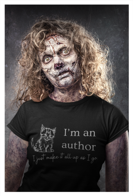 Author Unisex Tee - I make it all up as I go