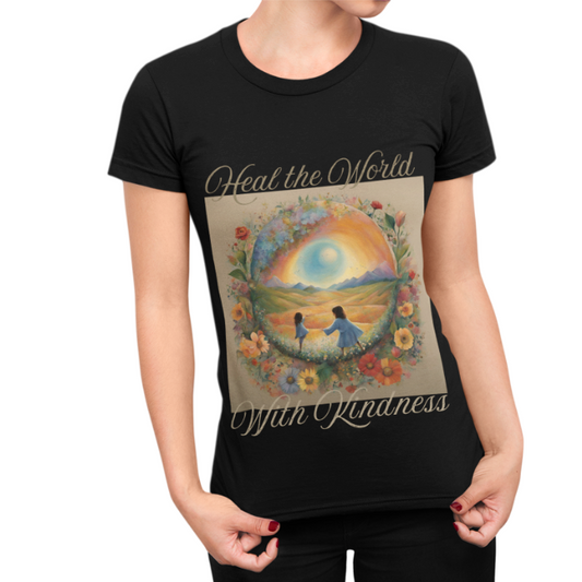 Kindness Vibes Unisex Tee Shirt - Heal the World Design