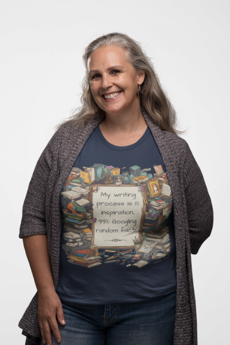 T-Shirt My Writing Process Inspiration Facts Tee
