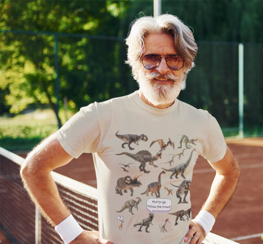 T-Shirt - Always Ask Questions Dinosaur Unisex Tee