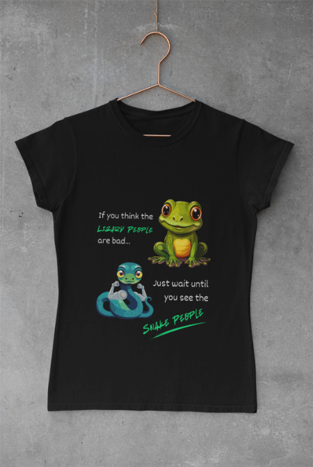 T-Shirt - Lizard People Vs Snake People Unisex Tee