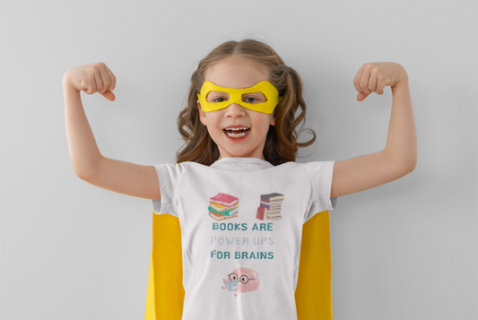 Toddler T-shirt Books are Power Ups for Brains