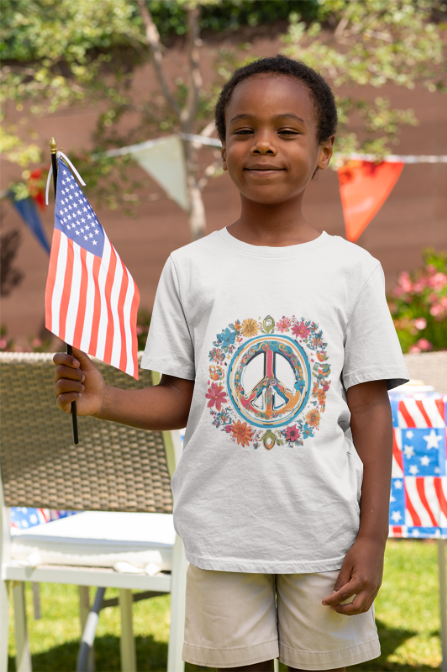 Toddler T-shirt - Simple Peace Symbol Design