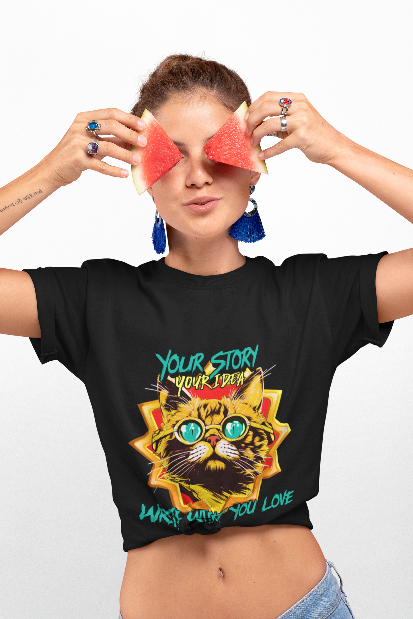 T-Shirt Your Story Your Idea Write What You Love Unisex Heavy Cotton Tee